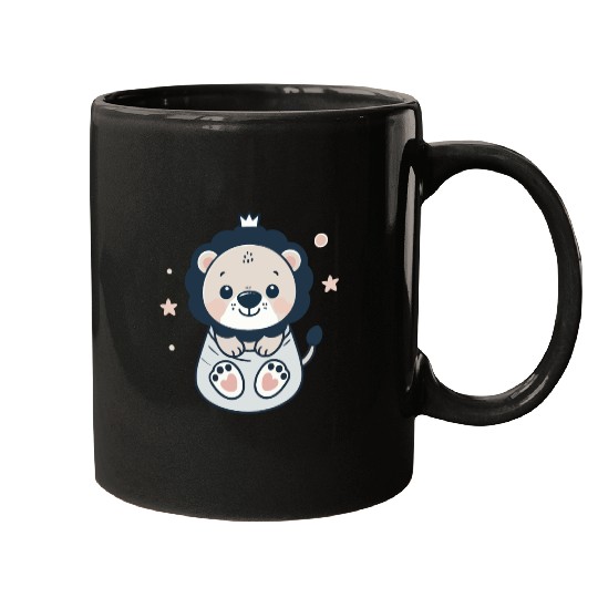 cute lion cub Mugs
