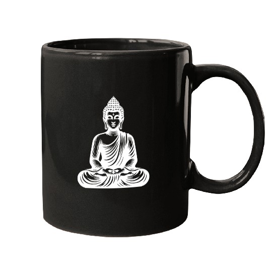Yoga Buddha Stillness And Serenity In Clarity Mugs