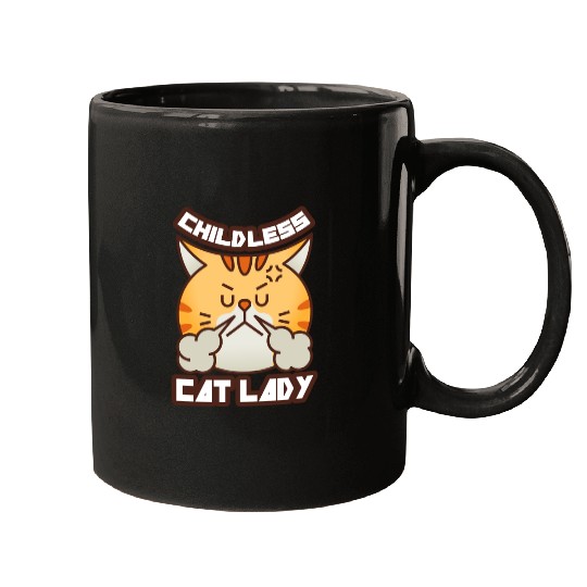 childless cat lady Mugs