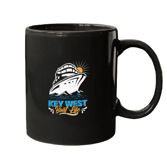 KEY-WEST BOAT LIFE Sailing Florida Keys West Keys Mugs