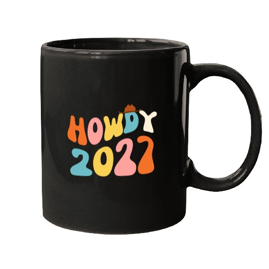 Howdy 2027 funny 2027 NYE Groovy Mugs