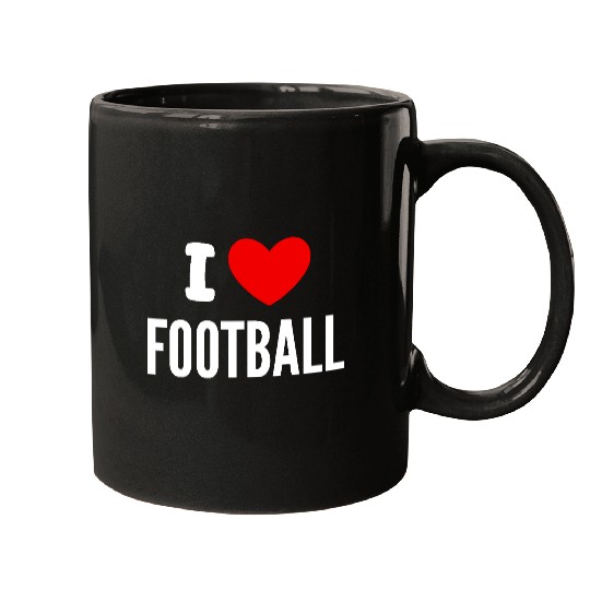I Love Football Mugs