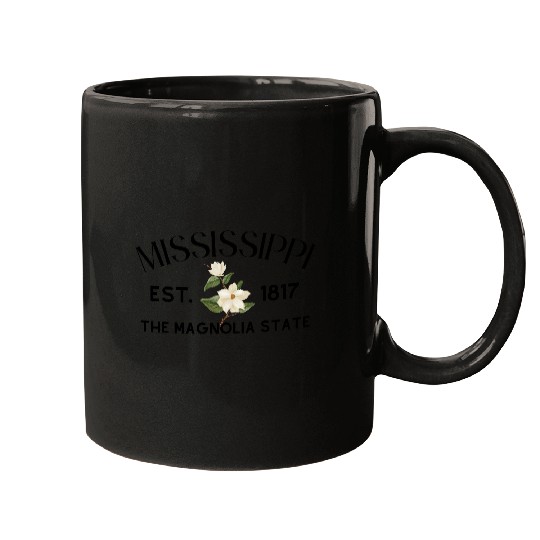 Elegant White Blossom Botanical Design Mugs