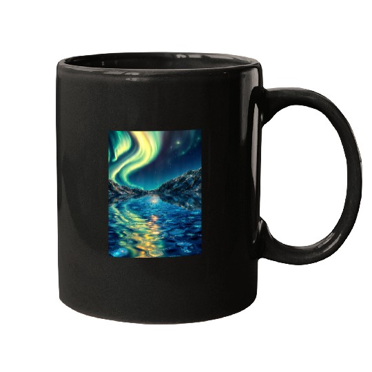 Crystal Lake of Aurora Mugs