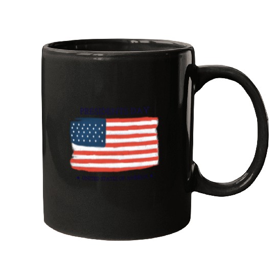 US flag.Presidents Day Mugs