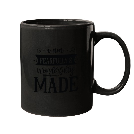 I am fearfully wonderfully made Mugs