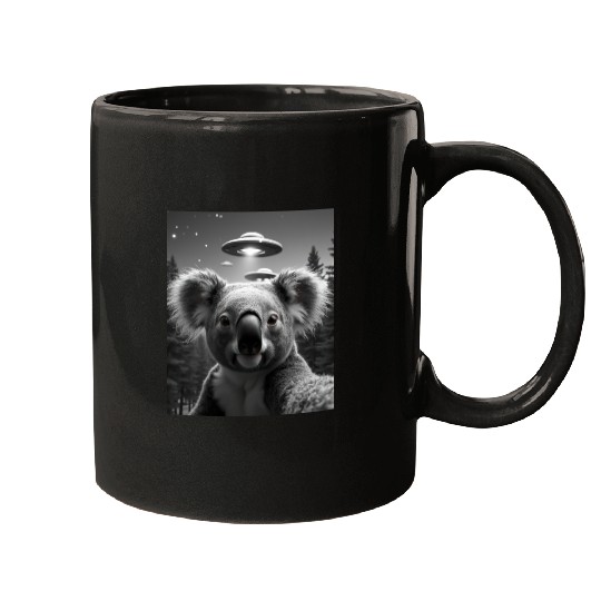 UFO Funny Koala Bear Mugs