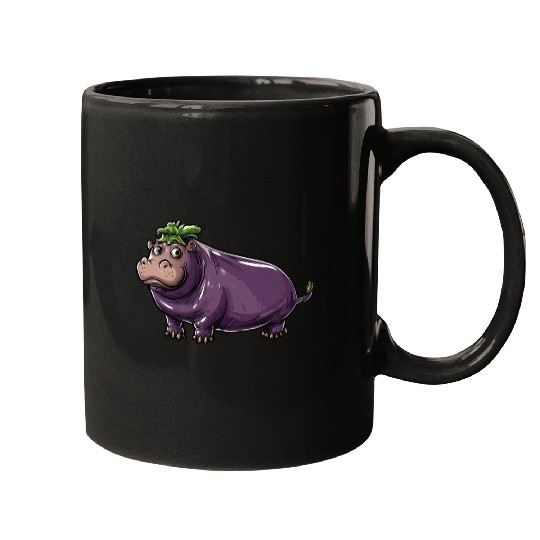 Hip Eggplant Mugs