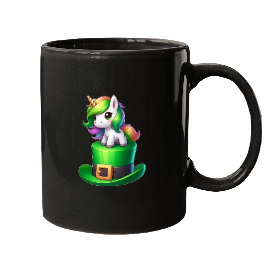 Cute Unicorn St. Patrick's Day Clover Mugs