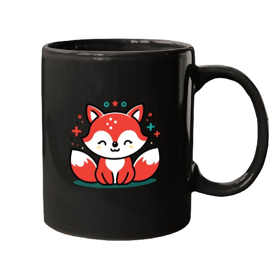 Cute Little Fox 2 Mugs