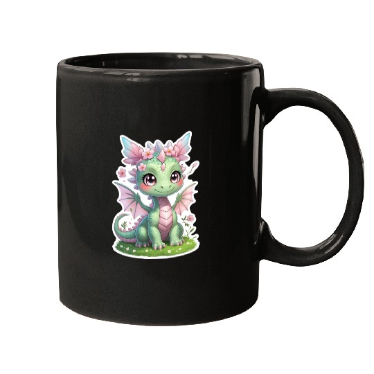 cute dragon (spring) Mugs