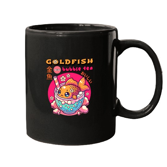 Goldfish Japanese Bubble Tea Mugs