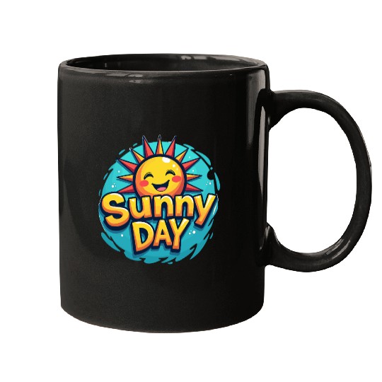 Sunny Day Sun Summer Vacation Mugs