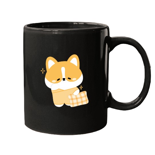 Sleepy Corgi Mugs