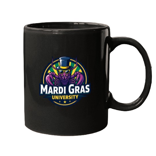 Mardi Gras University Crawfish Men's Mardi Gras Mugs