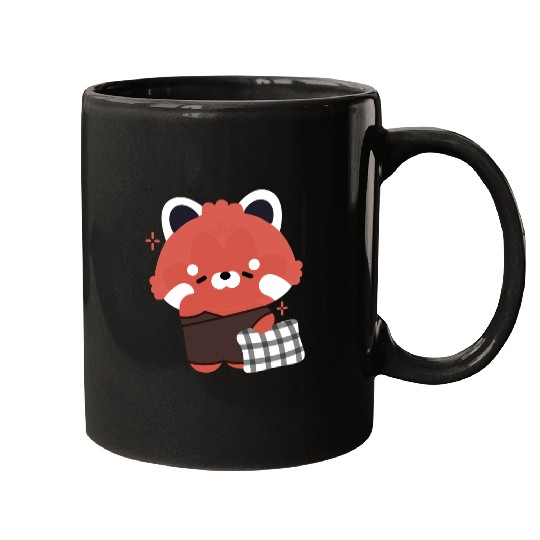 Sleepy Red Panda Mugs