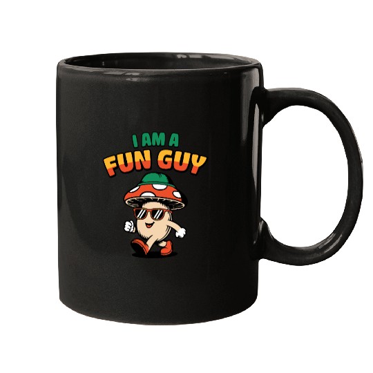 I am a Fun Guy Funny Fungi Pun Mugs