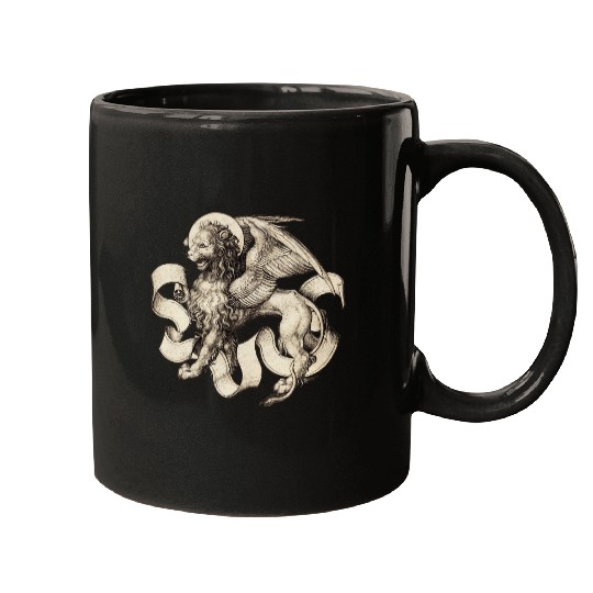 The Lion of Saint Mark c 1490 by Martin Schongauer Mugs