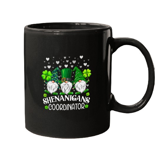Shenanigans Coordinator St. Patricks Day Gnomes Mugs