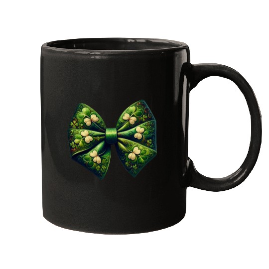 Bow Tie Shamrock St. Patrick's Day Mugs