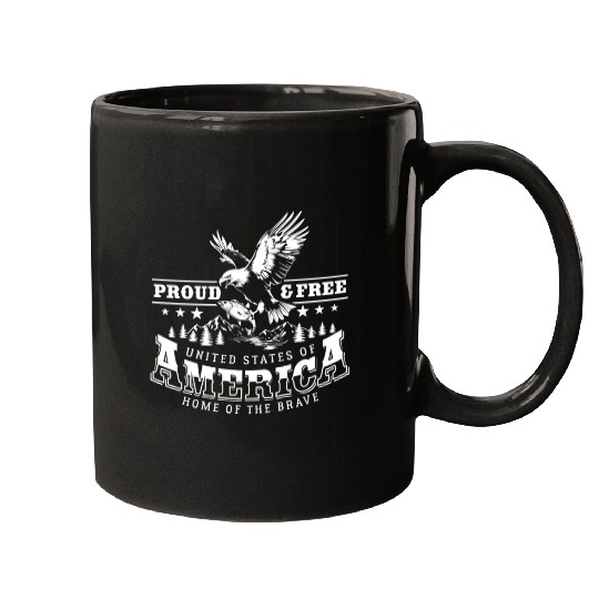Proud & Free - America - Home of the brave Mugs