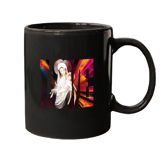 Mary and Jesus design Mugs