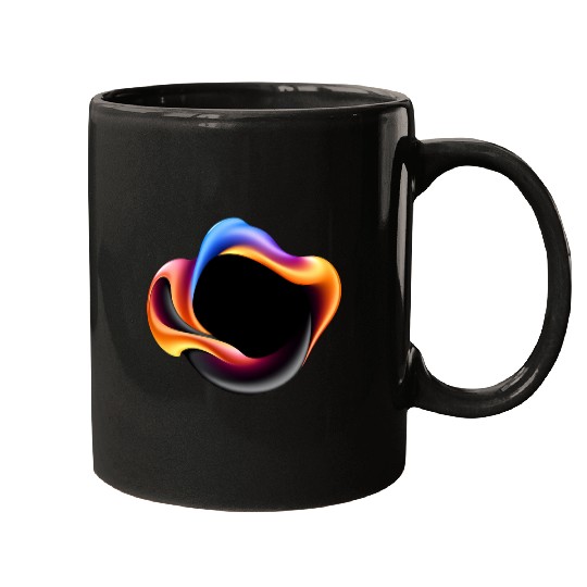 Abstract colorful design with fluid shapes Mugs
