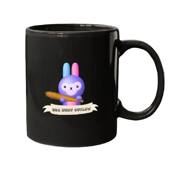 Egg Hunt Outlaw Easter Mugs