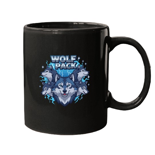 Wild Wolf Pack Power Mugs