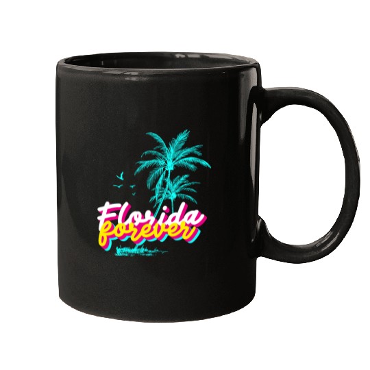 Florida Forever – Neon Palm Paradise Mugs