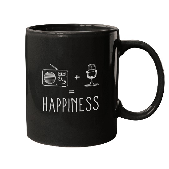 Radio Microphone Happiness Mugs