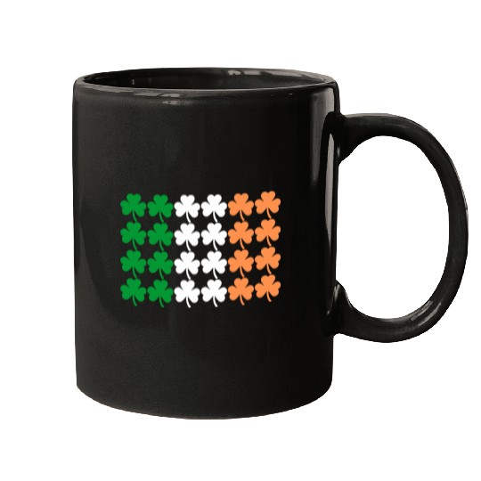Ireland Shamrock Flag Mugs