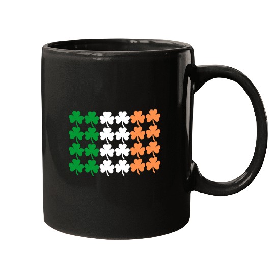 Ireland Shamrock Flag Mugs