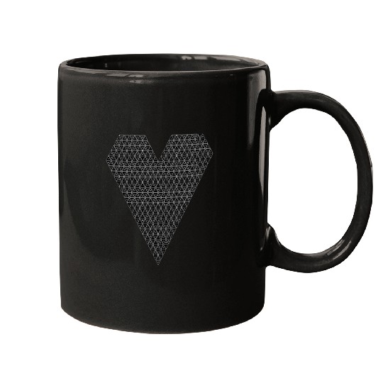 D20 Heart Mugs