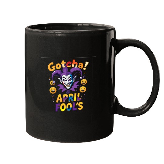 "Gotcha! April Fool’s – Funny Jester & Prank Mugs