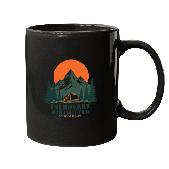 Introvert Hiking Club Mugs