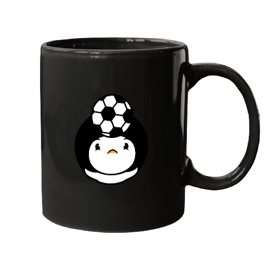 Duck Plays Soccer Header Ball Balancing Head Fun Mugs