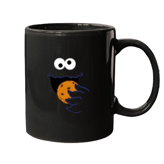 Sesame Street Costume Design Cookie Monster Mugs