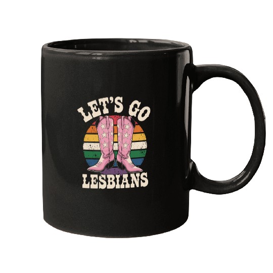 Let’s Go Lesbians Subtle Lesbian Pride Mugs