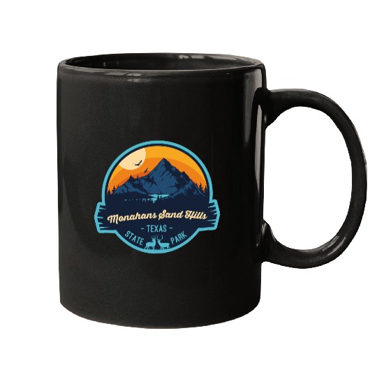 Monahans Sand Hills State Park Camping Texas Badge Mugs