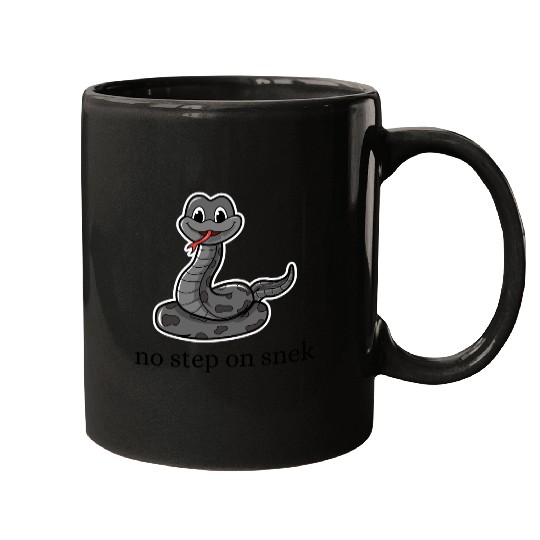 no step on snek funny Mugs