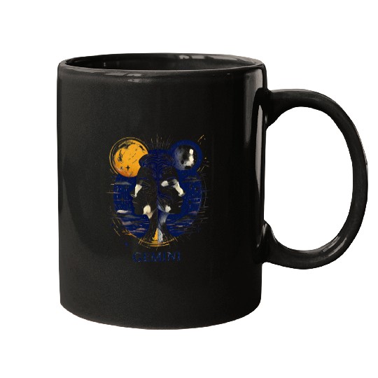 Zodiac Card Gemini Mugs