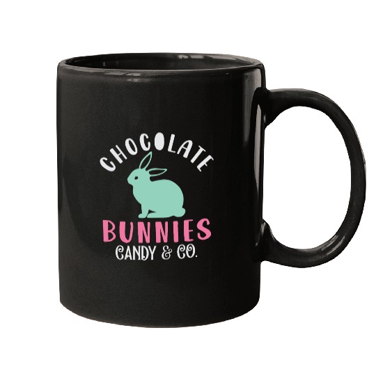Chocolate Bunnies Candy & Co Happy Easter Holiday Mugs