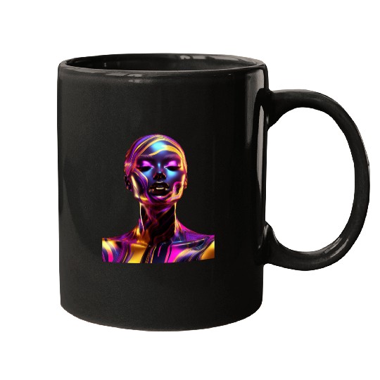 Black & Gold Marble Goddess Mugs