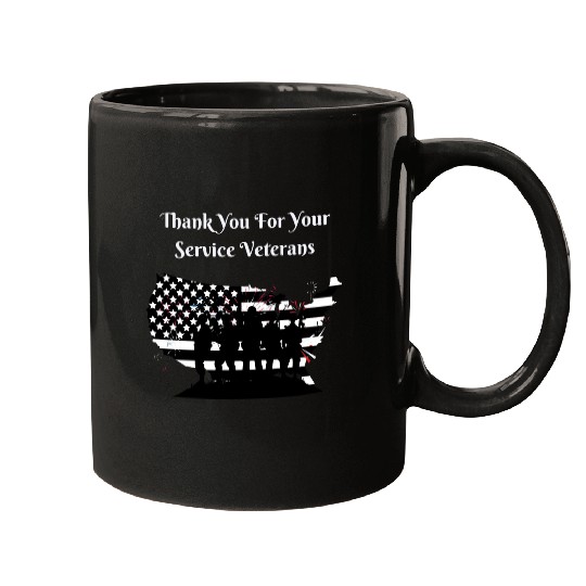 Thank You For Your Service Veterans day US Army Mugs