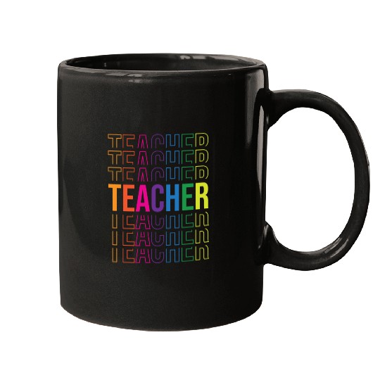 Stacked Teacher Back To School Mugs