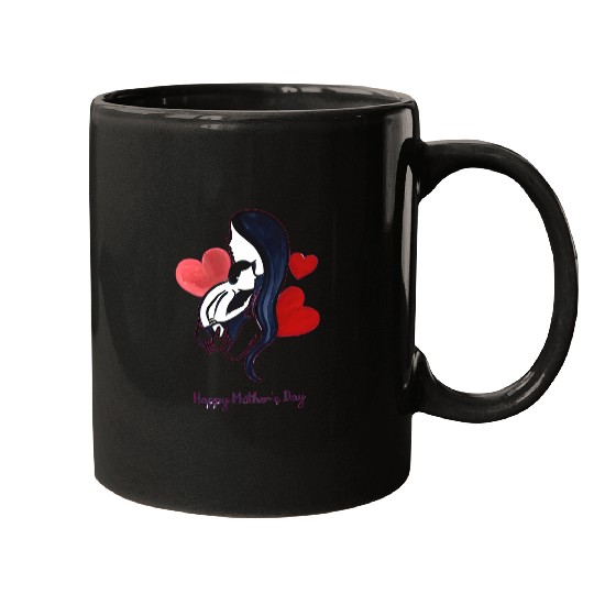 Elegant Mother's Embrace – Happy Mother's Day Mugs