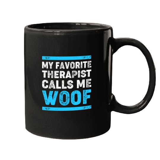 Therapy Dog Lover Psychology Mugs