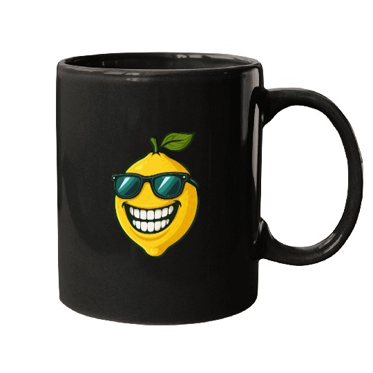 Cool lemon sunglasses summer fruit smile Mugs