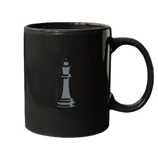 Chess piece embroidered Mugs